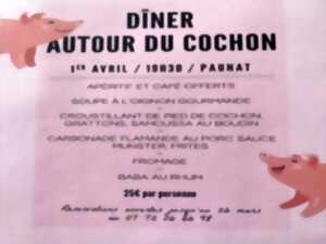 photo Dîner autour du cochon