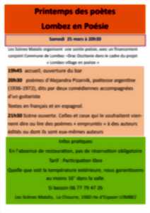 SOIRÉE POÉSIE AUX SCÈNES MATALIS