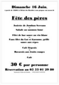 photo Menu de la fête des pères au Relais des Bastides