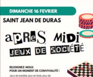 Après midi jeux de société