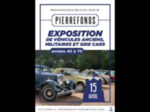 Exposition de véhicules anciens, militaires et side-cars