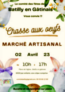 Chasse aux oeufs et marché artisanal