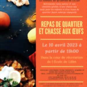 Chasse aux oeufs et omelette pascale