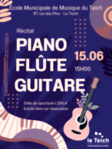 Récital de piano, flûtes & guitares.