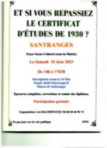 Certificat d'études de 1930