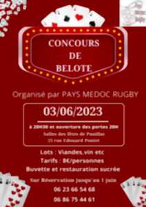 Concours de belote du Pays Médoc Rugby