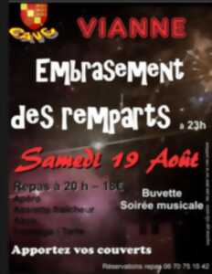 Embrasement des remparts de Vianne