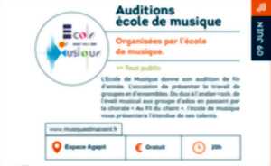 Auditions école de Musique