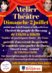 ATELIER THÉÂTRE + EXTRAIT DE SPECTACLE