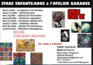 photo Stages enfants et ados à l'atelier Garance