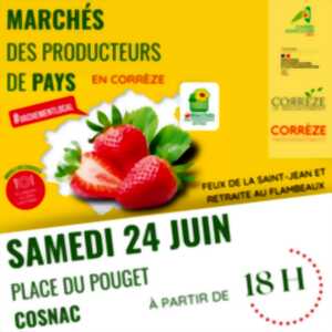 photo Marché des Producteurs de Pays de Cosnac et feu de la St Jean