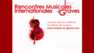 Musique en Graves : Concert SAINT-SAËNS, CHOSTAKOVITCH, SCHUBERT. HOMMAGE AUX GENIES
