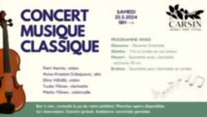 Concert musique classique au Château Carsin