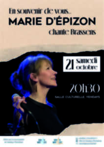 En souvenir de vous...Marie d'ÉPIZON chante Brassens