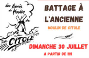 photo Battage à l'ancienne
