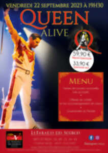 Concert Queen Alive : repas-spectacle au Paradis des Sources