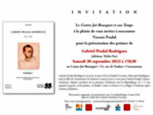 PRÉSENTATION DES POÈMES DE GABRIEL PRADAL RODRIGUEZ