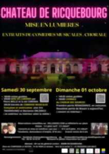 Mise en lumières et extraits de comédies musicales au Château de RICQUEBOURG