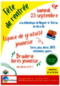 Fête de la rentrée I Braderie livres jeunesse