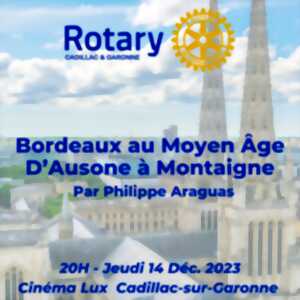 Conférence : Bordeaux au Moyen-âge