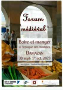 Forum médiéval, boire et manger au Moyen-âge
