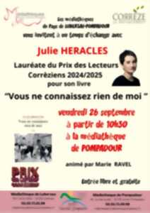 photo Prix des lecteurs corréziens 2024 2025 : Julie Héraclès
