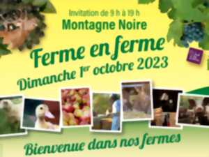 DE FERME EN FERME EN MONTAGNE NOIRE