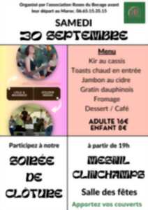 Repas concert avec Les Roses du Bocage à Mesnil Clinchamps