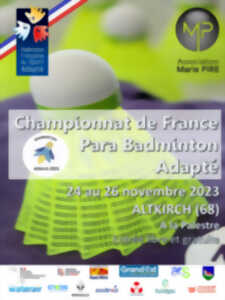 photo Championnat de France Para Badminton Adapté