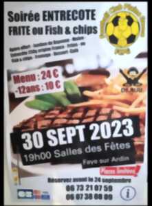 Soirée entrecôte frites ou fish and chips