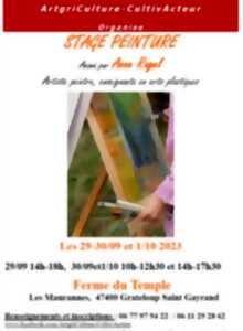photo Stage de peinture par Anne Ragel - Ferme du Temple