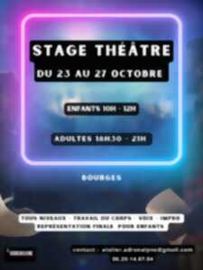 photo Stage de théâtre adultes et enfants