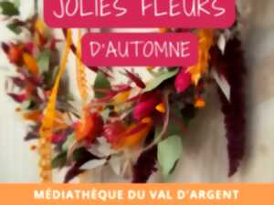 Atelier à la Médiathèque : jolies fleurs d'automne