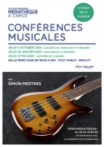 Conférences Musicales par Simon Mestres à la Médiathèque