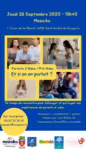 ATELIER POUR LES PARENTS D'ADOS OU PRE-ADOS