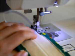 Atelier couture à la Recyclerie - lingettes lavables