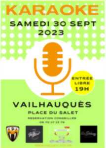 KARAOKÉ ORGANISÉ PAR LE VOLLEY CLUB DE VAILHAUQÈS