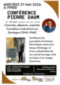photo Conférence avec Pierre Daum
