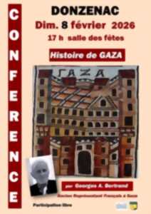 photo Conférence « Histoire de Gaza» par Georgre A Bertrand ancien représentant français à Gaza