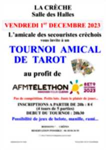 Tournoi amical de tarot au profit du Téléthon 2023