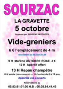 photo Vide greniers et marche rose