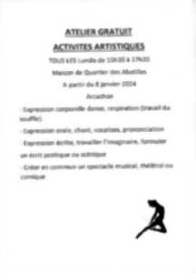 Ateliers gratuit : Activités artistiques