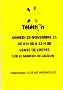 Vente de crêpes au profit du Téléthon