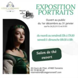 Exposition de Portraits au Salon de Thé 