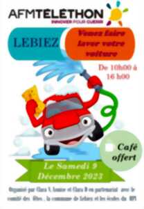 Téléthon à Lebiez - lavage de voiture