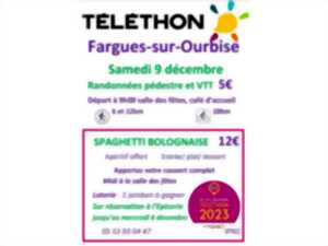 Au profit du Téléthon randonnée à Fargues et repas le midi