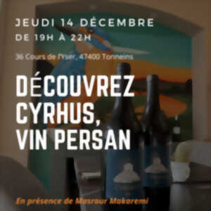 Découvrez Cyrhus, vin Persan au Côté Garonne - Le Balcon des Dames