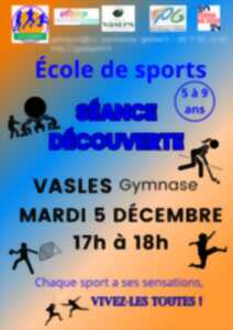 Ecole de Sport : séance découverte pour les 5-9 ans