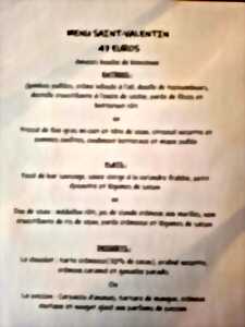 photo Restaurant Le Saint Clèment : Repas Saint Valentin