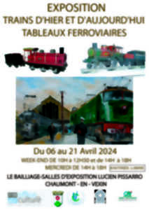 Exposition : Trains d'hier et d'aujourd'hui / Tableaux ferroviaires